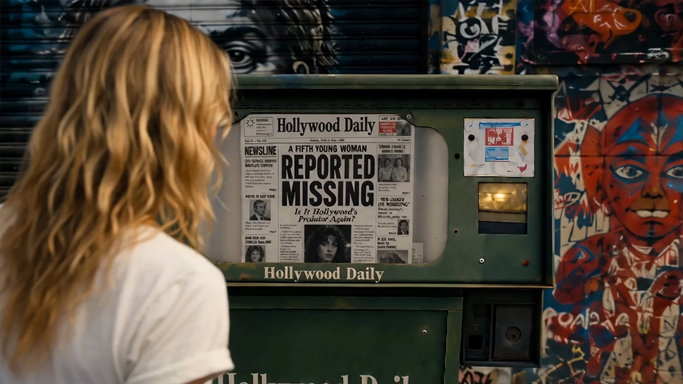 Carla reading the news